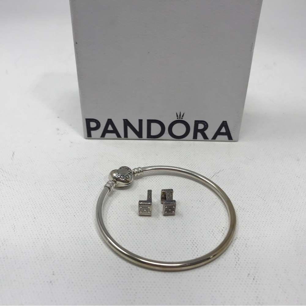 Pandora "L I " Charm for Bracelet & Bracelet, Women's OS - Silver